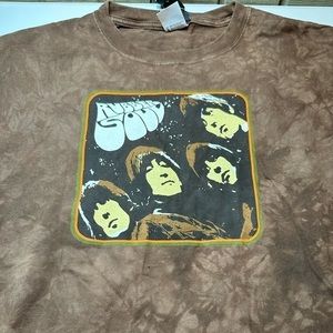 The Beatles Band Liquid Blue Tag Rubber Soul‎ Band Tour Tee Shirt - Mens Size XL